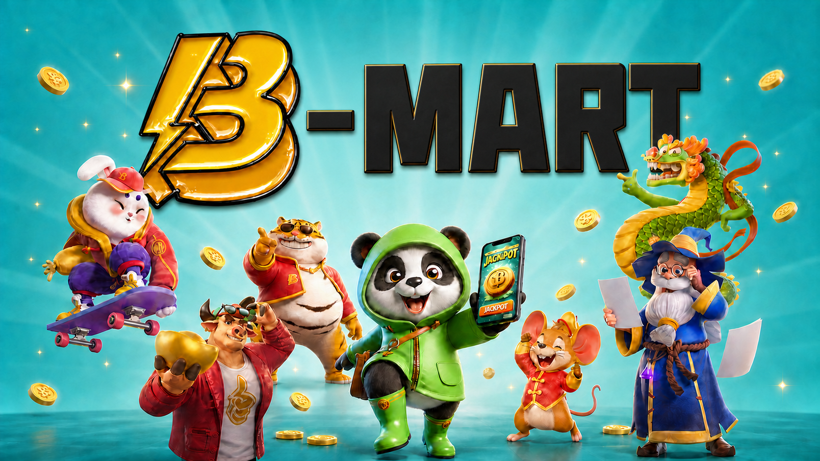 B-MART 캐릭터 메인 비주얼